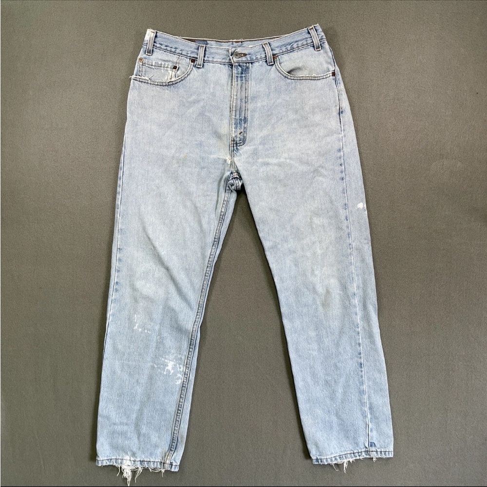 Vintage Levis 505 33x30 Men's Straight Leg Light Blue Made In USA 90s